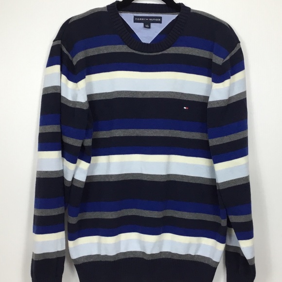 Tommy Hilfiger Other - Tommy Hilfiger Men’s Striped Crewneck Sweater L
